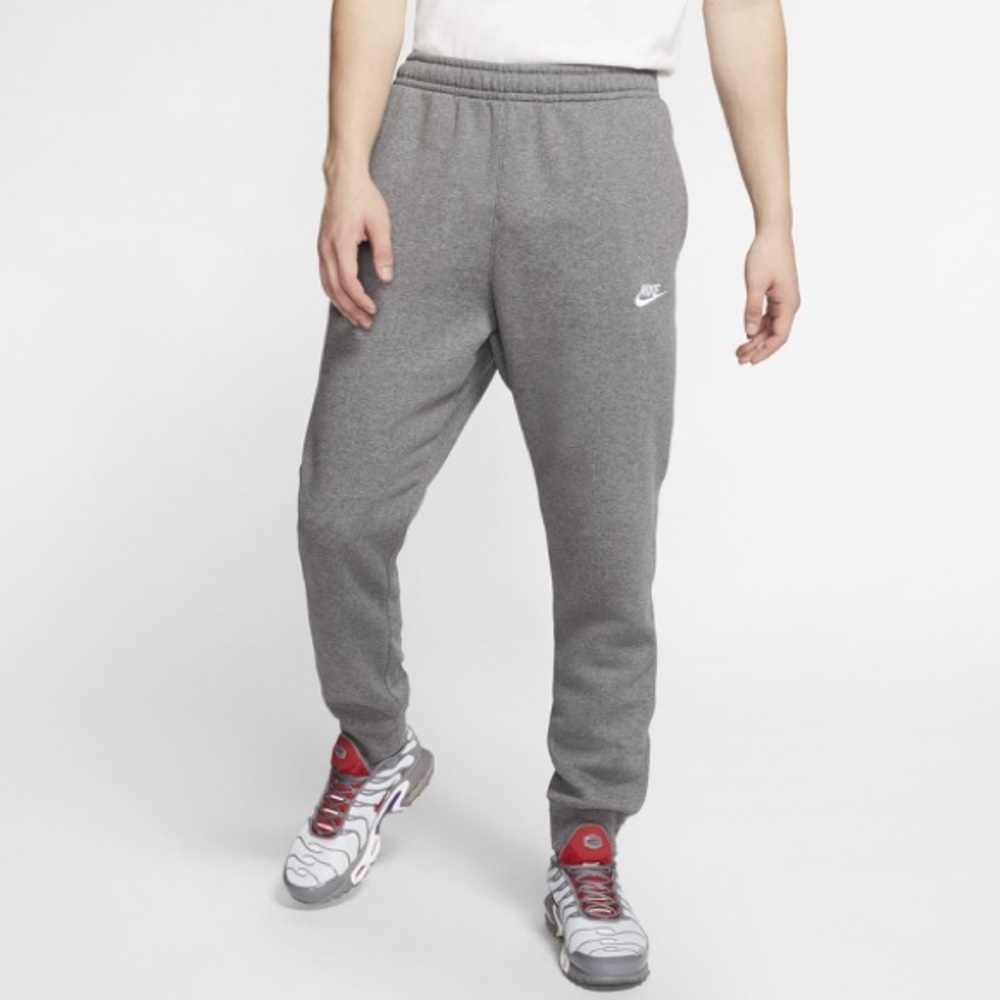 Gray Nike Sportswear Club Fleece Joggers
